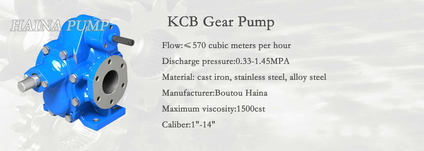 KCB Gear Pum Made In China